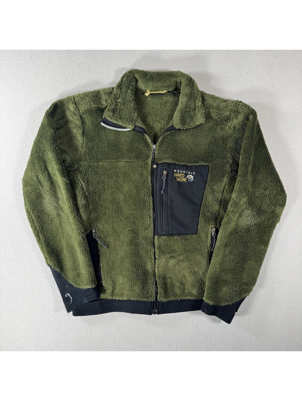 Mountain Hardwear Olive Green Deep Pile Cozy Fleece Jacket M